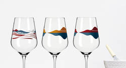objets imprimés - verres à vin - Lilie Design-graphiste