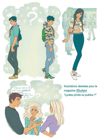 Illustrations L'étudiant magazine