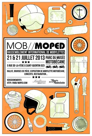 Affiche de festival MOB//MOPED