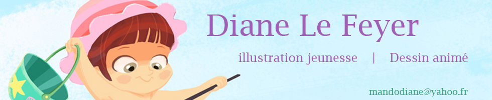 Diane Le Feyer- mandodiane-illustration dessin- animéMode, fashion : période bleue