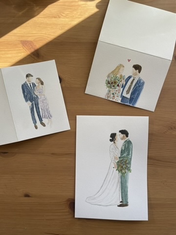 Illustrations couples Mariage L&C