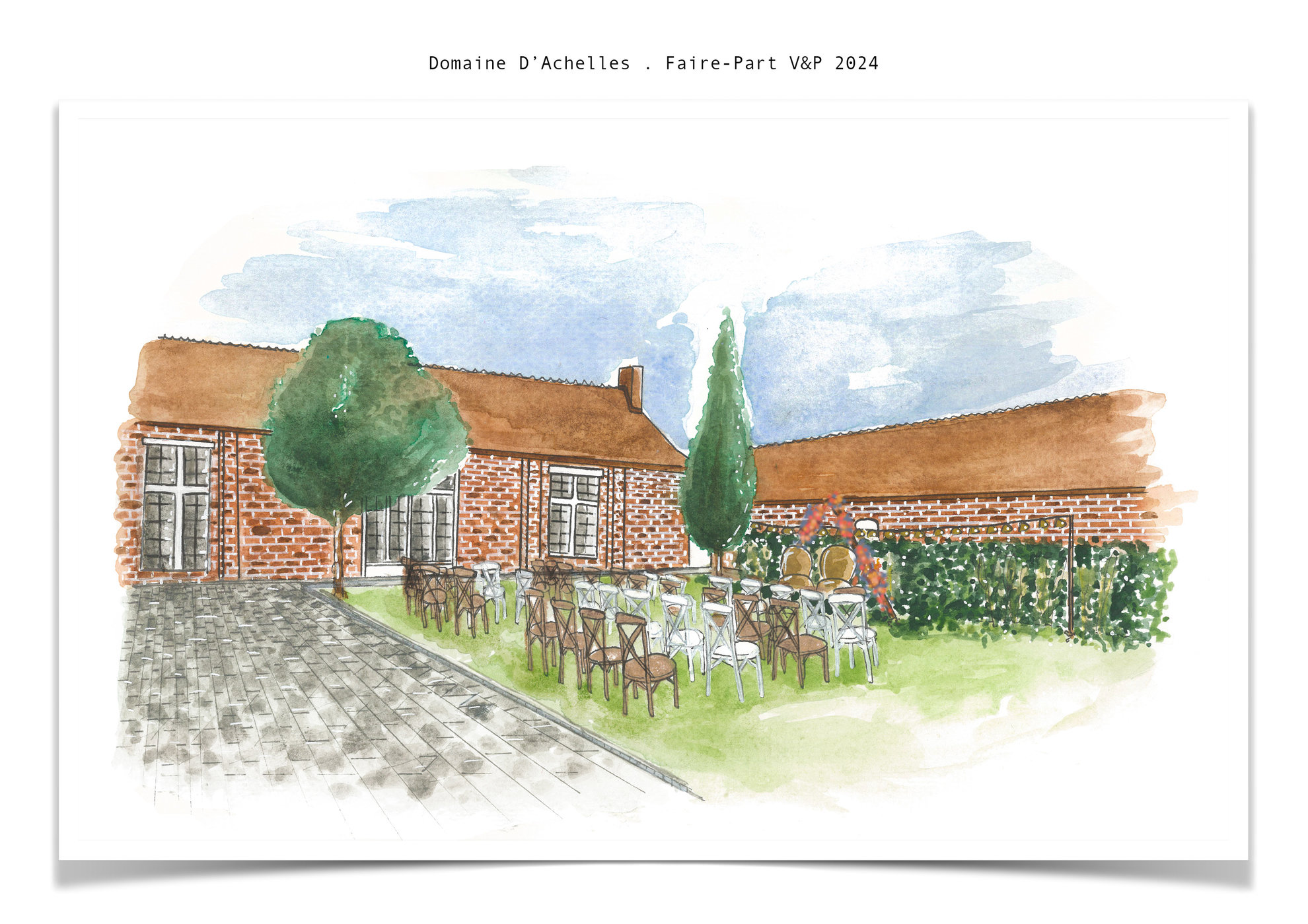 Domaine d'Achelles . Faire-Part Mariage