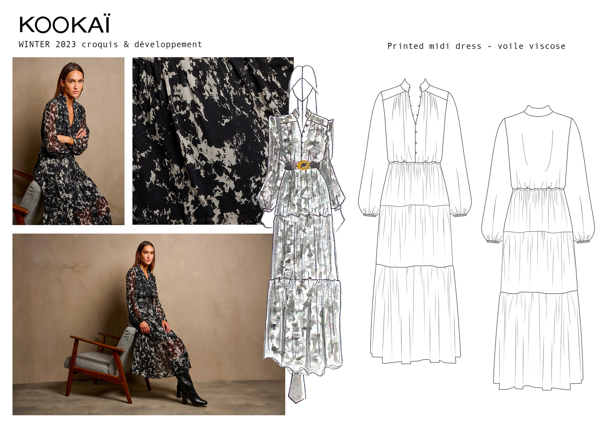 Livia Midi Dress . KOOKAÏ FW23
