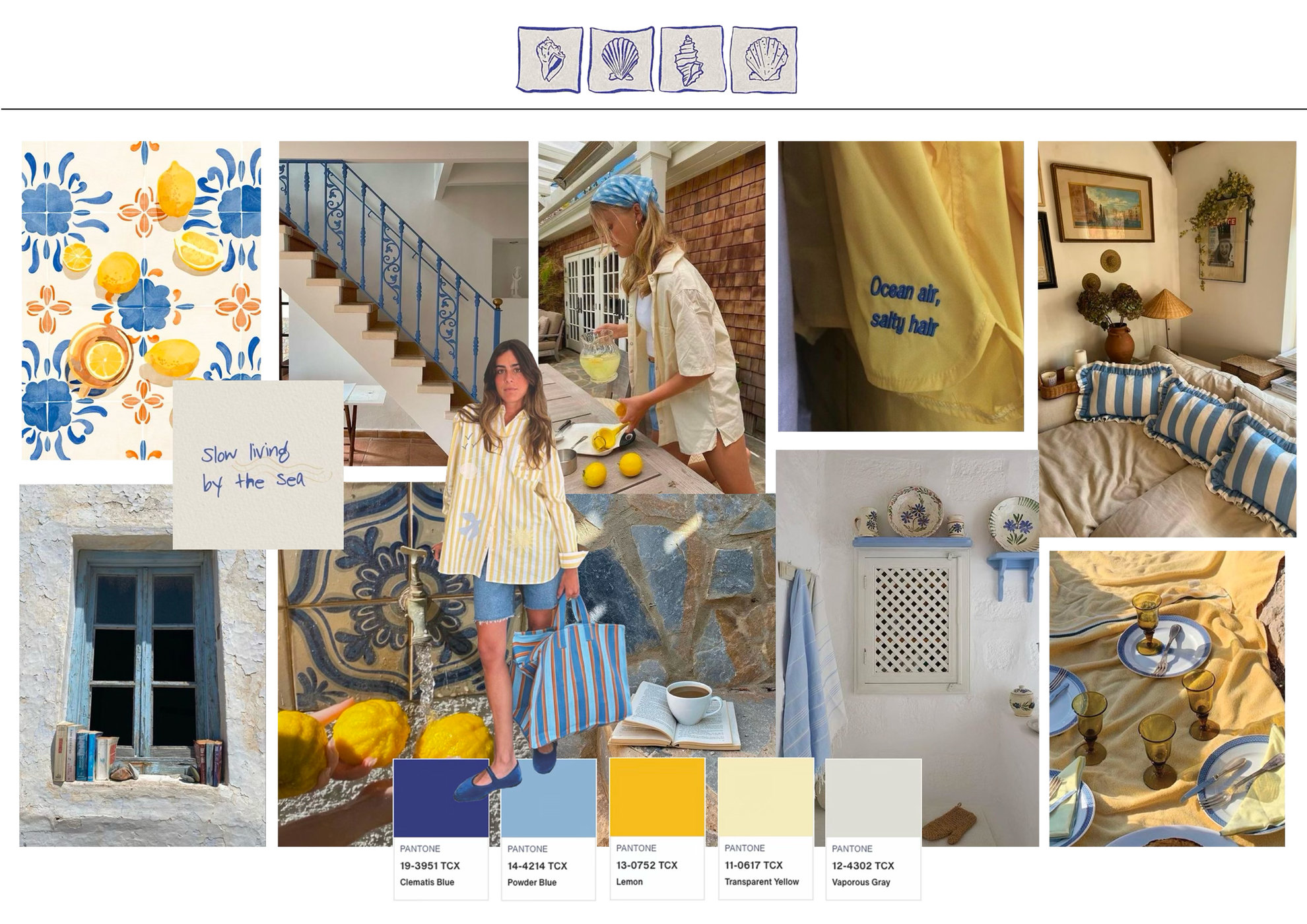 Moodboard Citron Salé . Collection Capsule