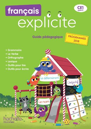 Couverture - manuel français explicite CE1 © Hachette Education