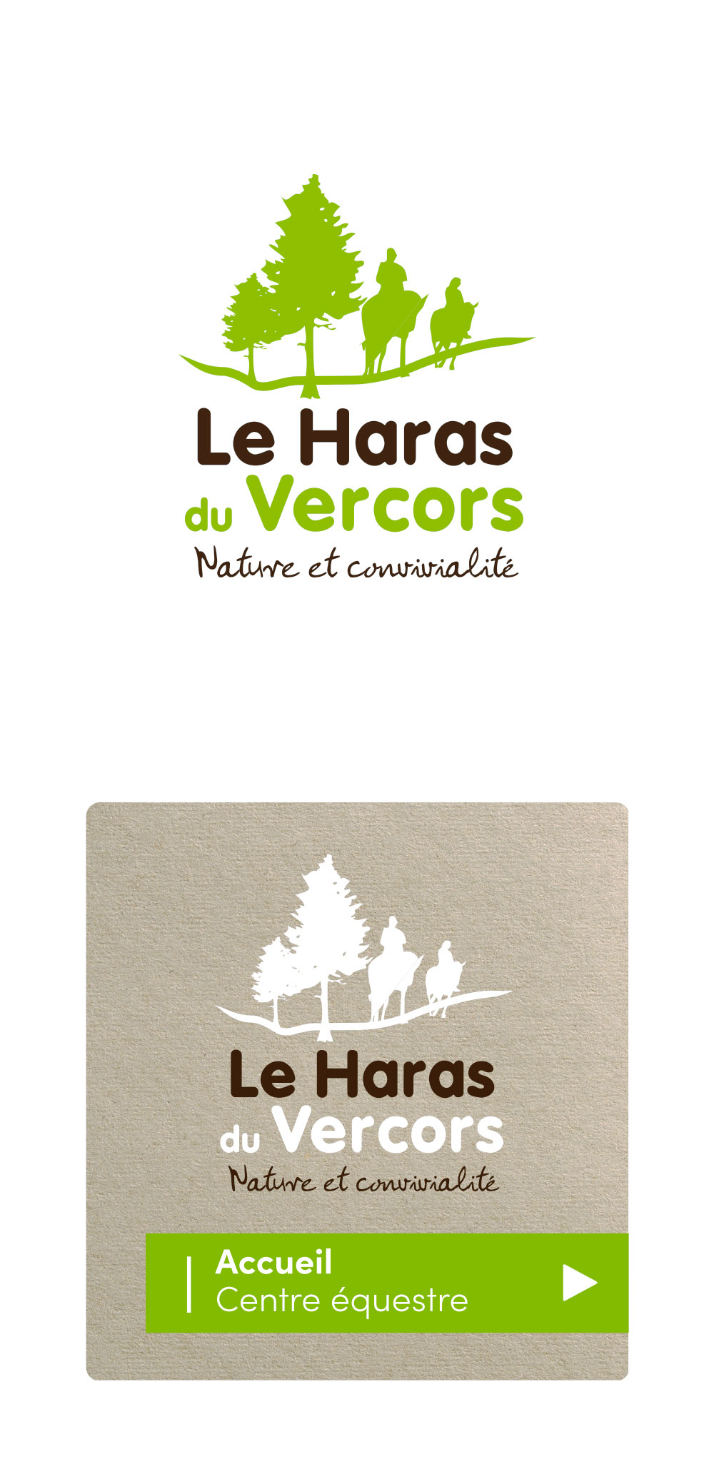 Identité visuelle Haras du Vercors