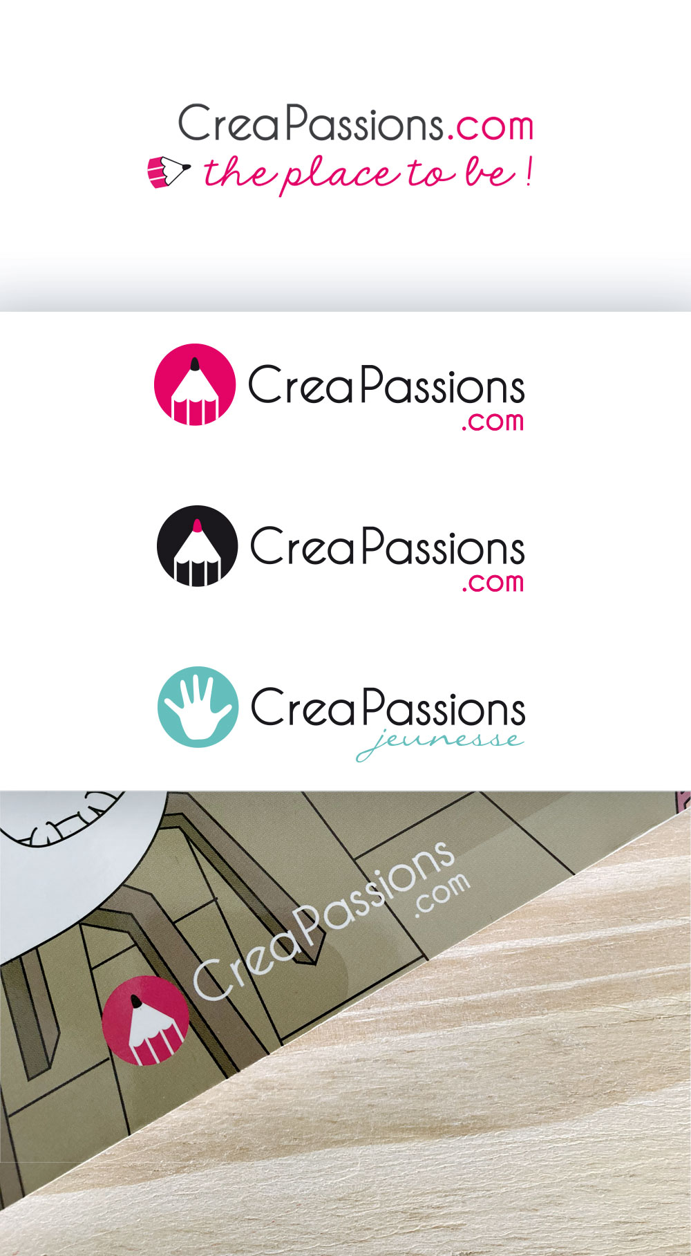 Logo Creapassions & déclinaisons