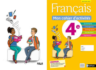 Illustration pour la couverture du cahier d'activités Français 4e, édition 2022 - Nathan