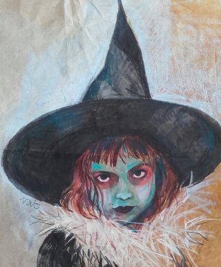 Petite sorcière d'Halloween
