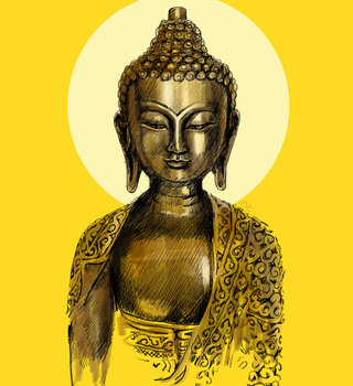 bouddha illustration numérique