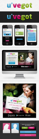 UVEGOT / logo, app design, webdesign, affiche, flyer