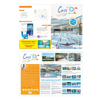 Brochure pour l'ouverture du centre aqualudique Couzé'O