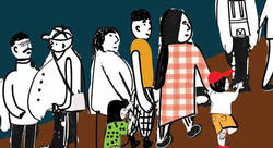 Imigrants -  STELLA DIMITRAKOPOULOU-illustrateur