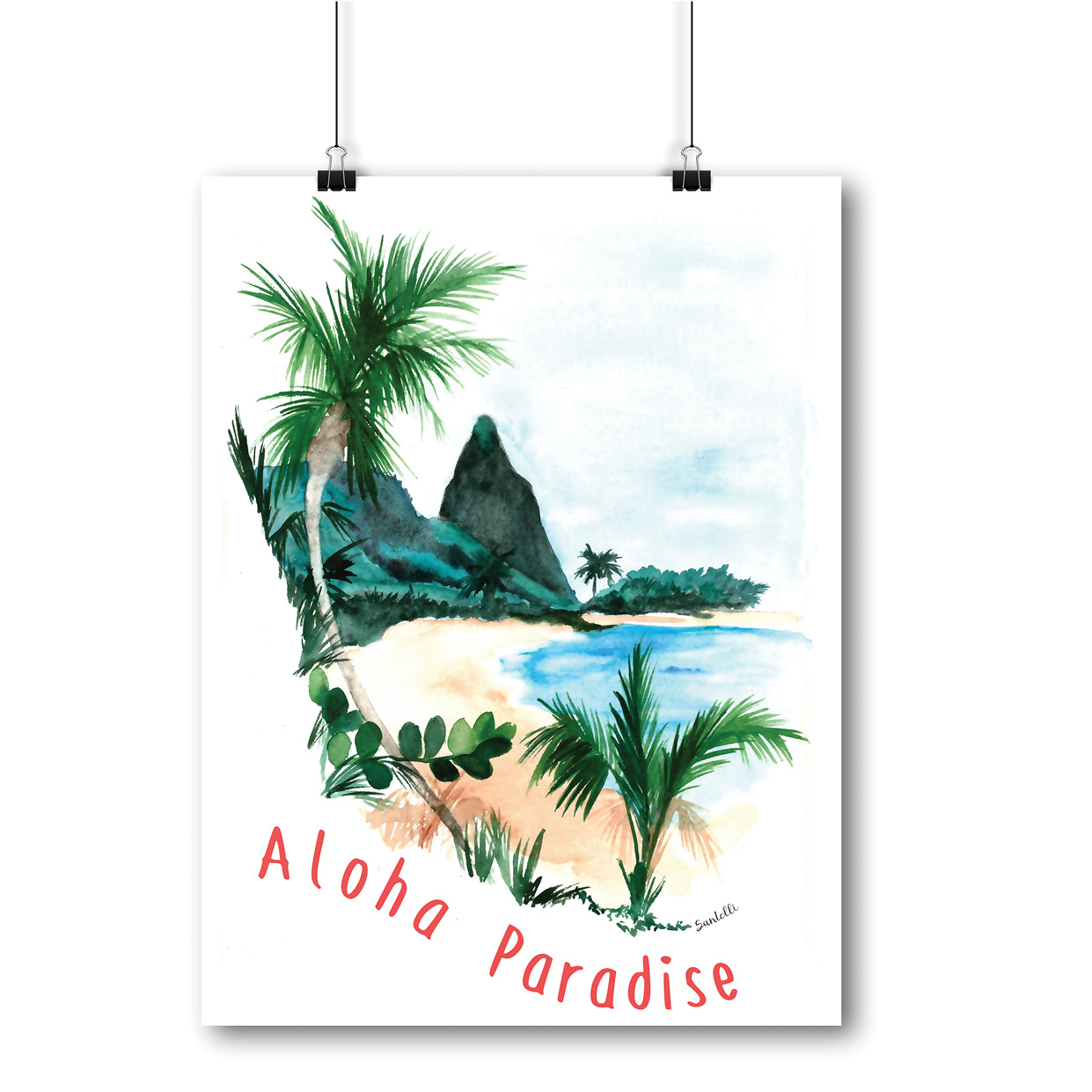 Illustration Aloha Paradise.