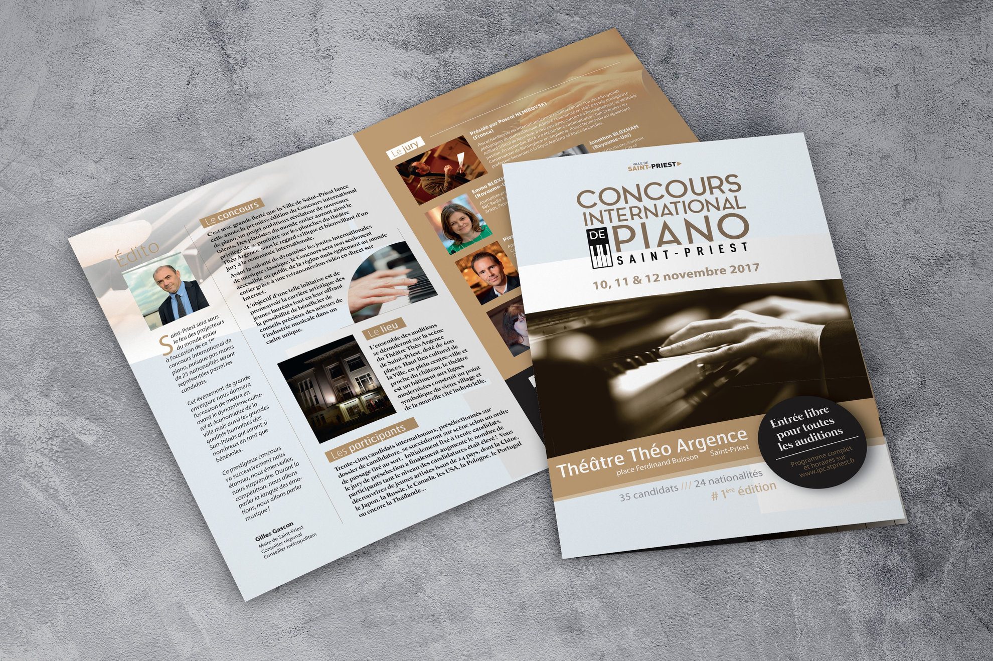 Programme du concours international de piano