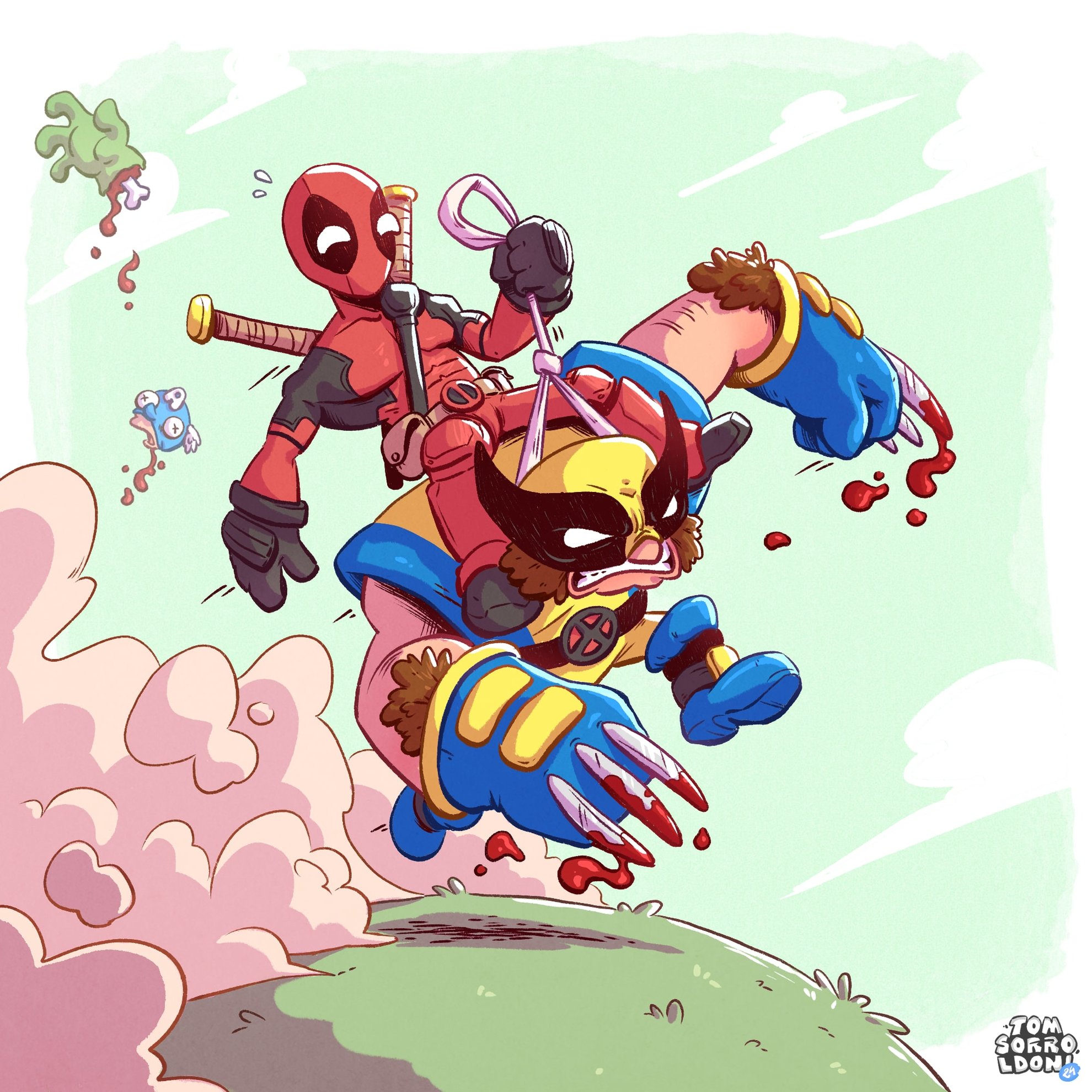 Fan art Deadpool & Wolverine