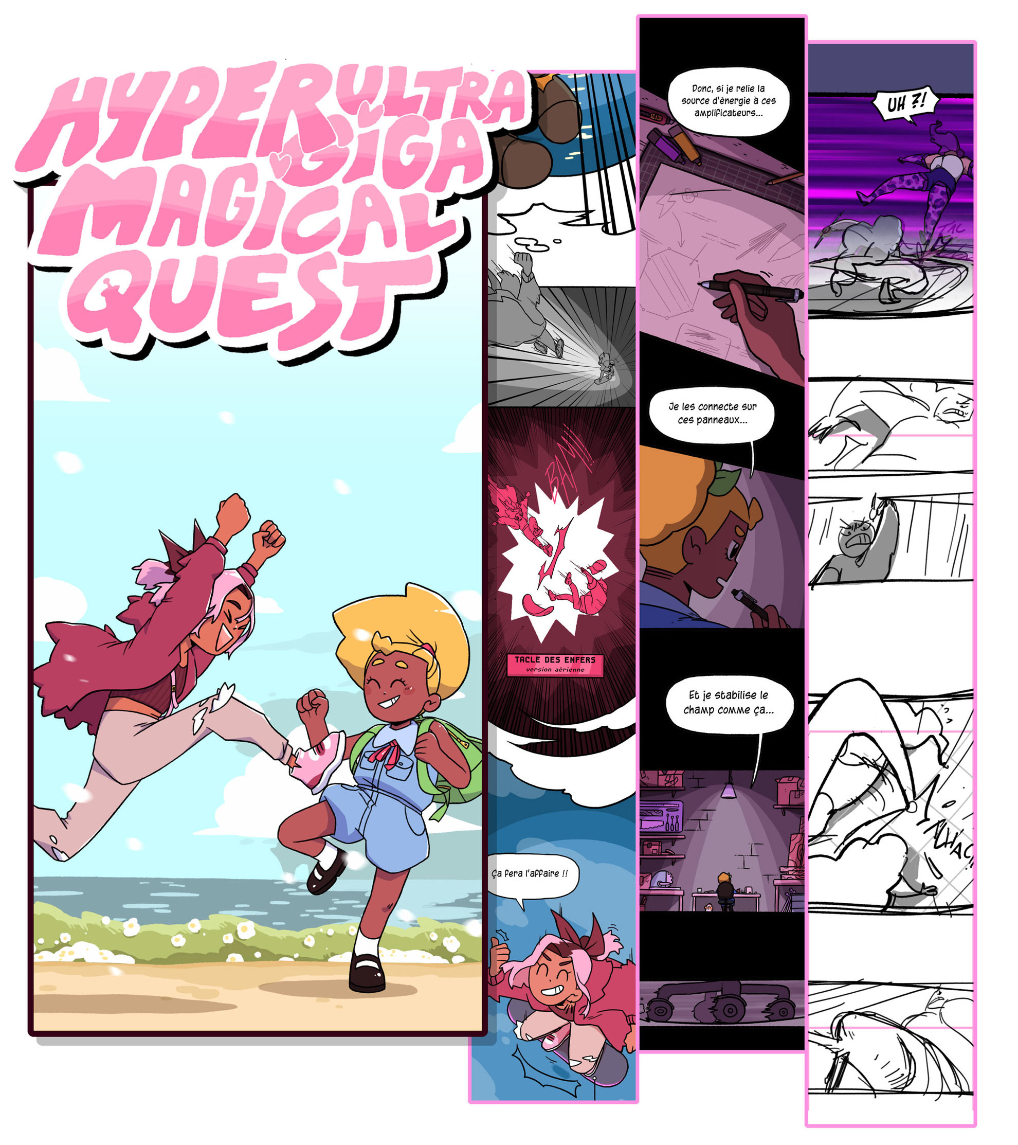 Hyper Ultra Giga Magical Quest - bande-dessinée en ligne publiée par Naver Webtoon, 2020-2021