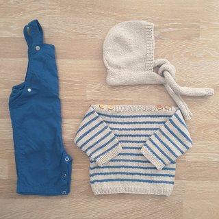 Modeles de Marinière et béguin pour bebe ene tricot
