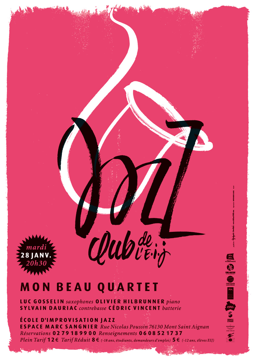 1 des 6 affiches des Jazz-Club de l'EIJ saison 2019-20