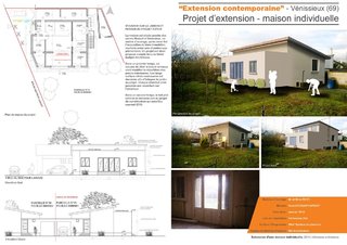 "Extension contemporaine" - Projet d'extension d'une maison individuelle
