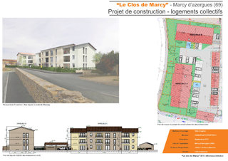 Le clos de marcy-Projet de construction de 21 logements collectifs
