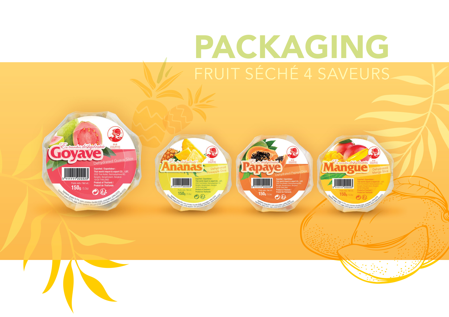 Packaging pour fruit séché